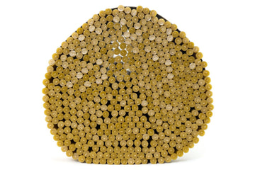 Bundle of slim beeswax candles made by DCandles