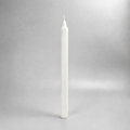 White straight pillar candle, studio view