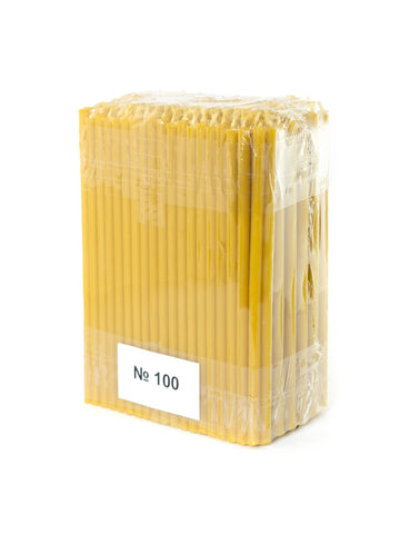 Beeswax Church Candles №100 – Pack of 250