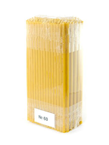 Beeswax Church Candles №60 – Pack of 150
