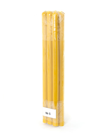 Beeswax Church Candles №5 – Pack of 10