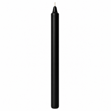Black Wax Pillar Candle 20 × 260 mm