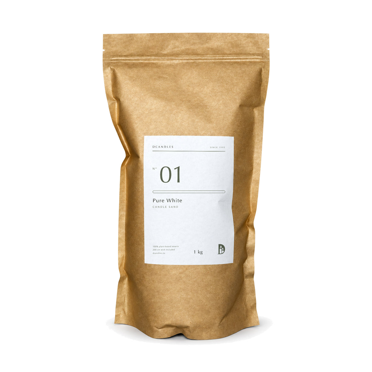 Kerzensand N° 01 Pure White, Kraftbeutel 1 kg