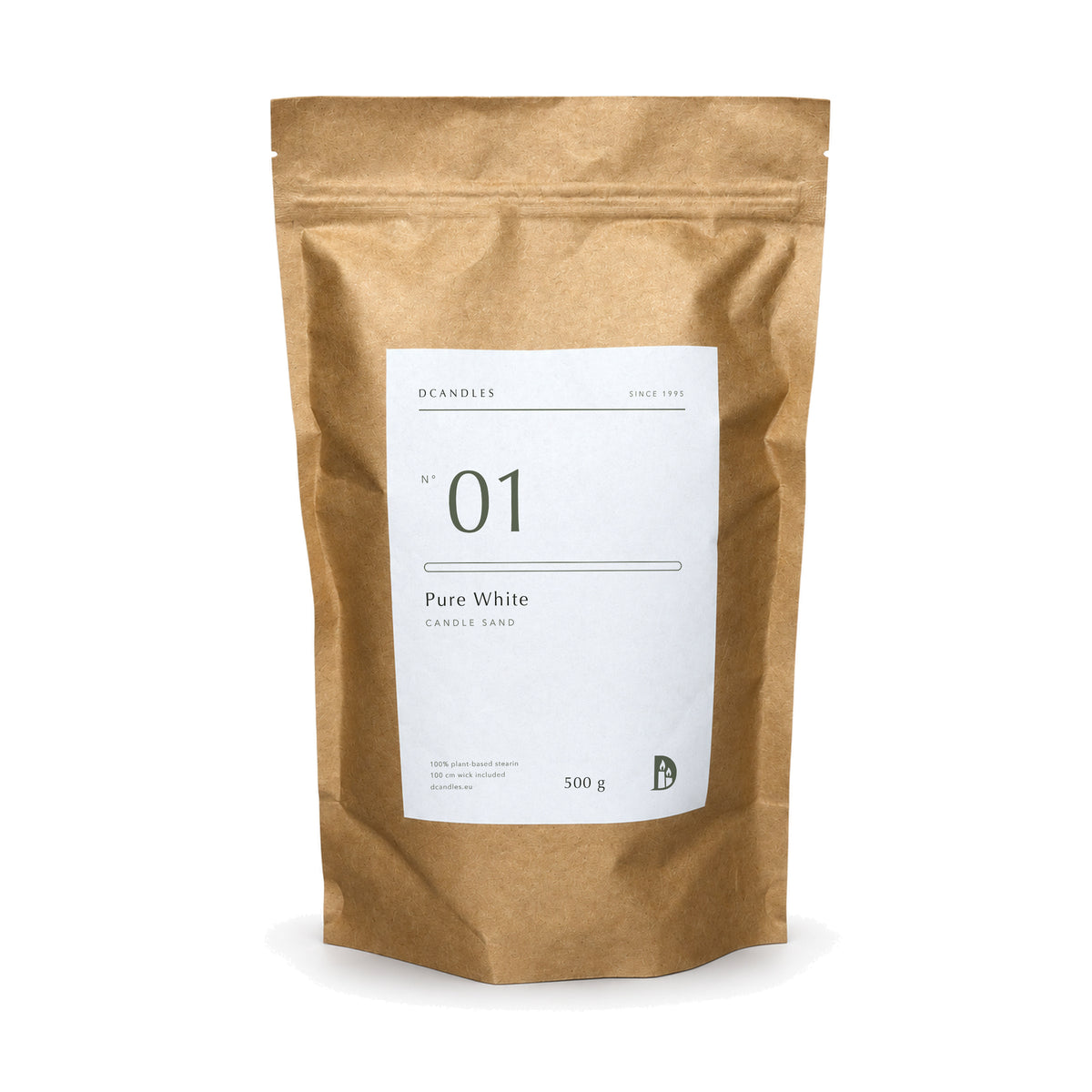Kerzensand N° 01 Pure White, Kraftbeutel 500 g