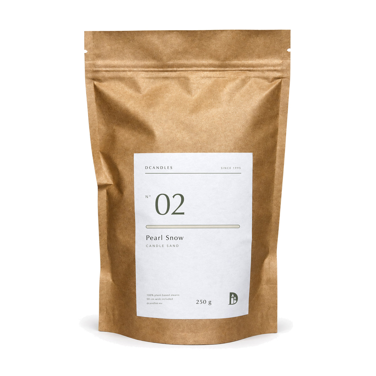 Candle sand N° 02 Pearl Snow, 250 g kraft bag