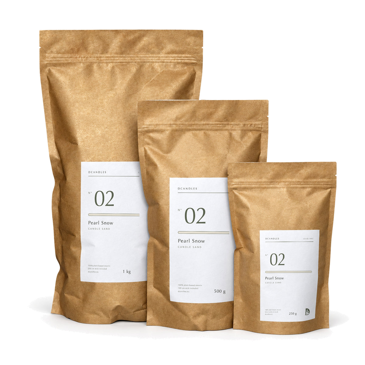 Candle sand N° 02 Pearl Snow in all bag sizes