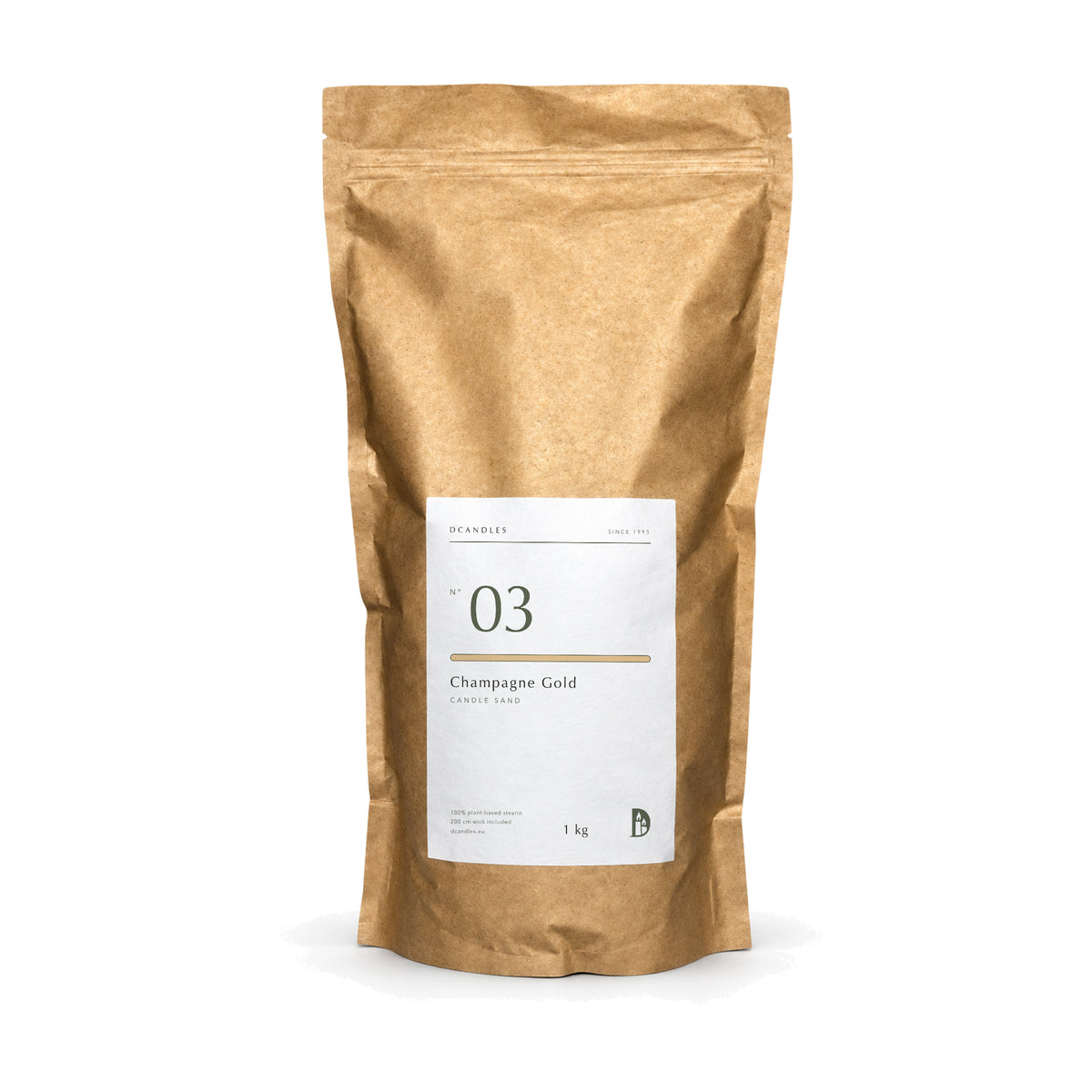 Kerzensand N° 03 Champagne Gold, Kraftbeutel 1 kg