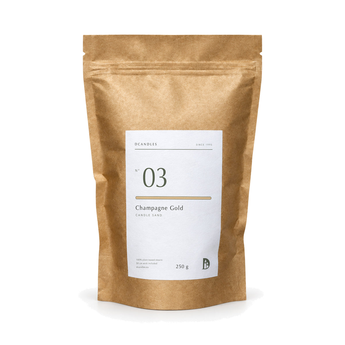 Kerzensand N° 03 Champagne Gold, Kraftbeutel 250 g