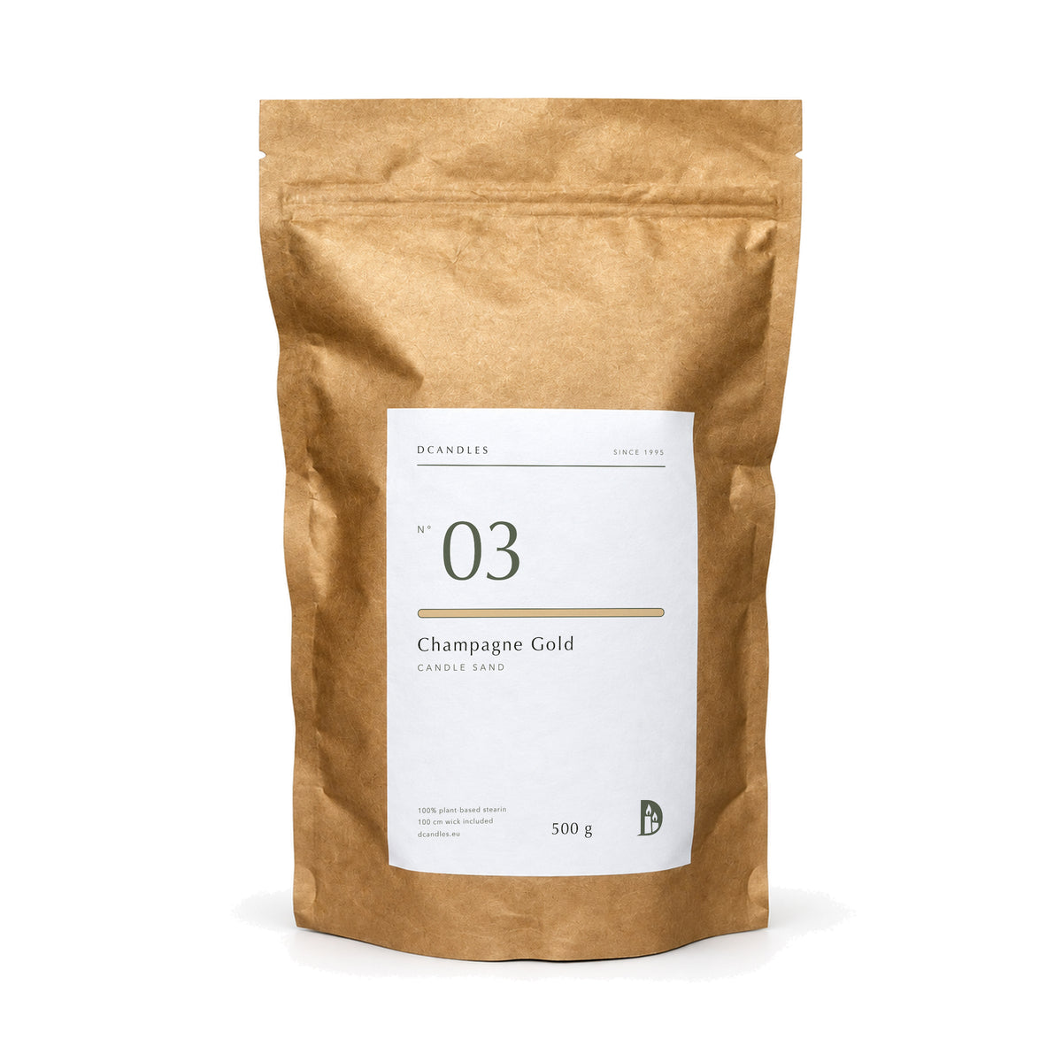 Kerzensand N° 03 Champagne Gold, Kraftbeutel 500 g