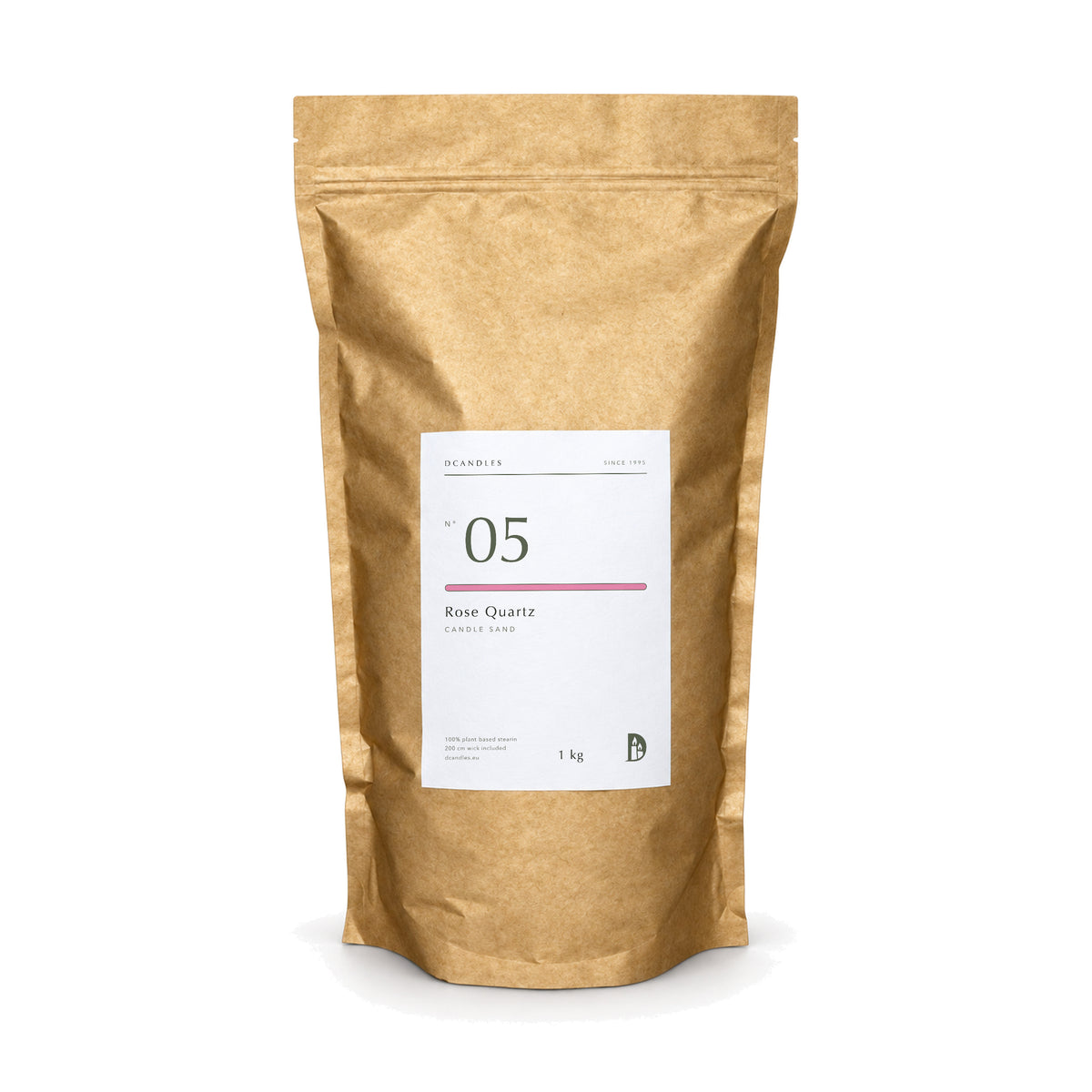 Candle sand N° 05 Rose Quartz, 1 kg kraft bag