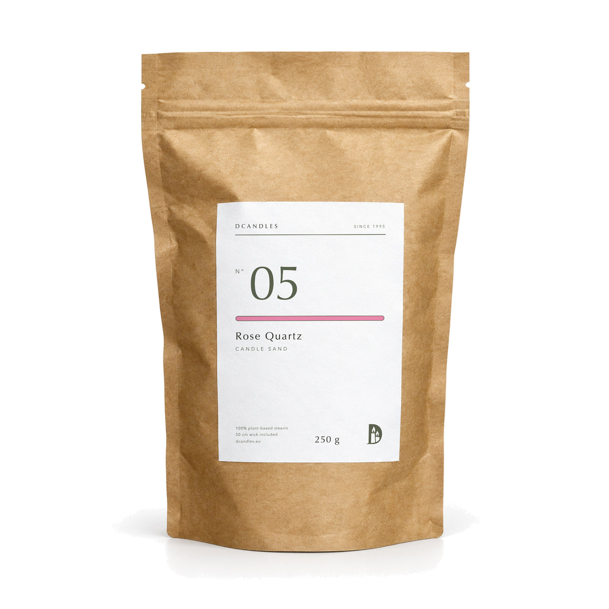 Candle sand N° 05 Rose Quartz, 250 g kraft bag