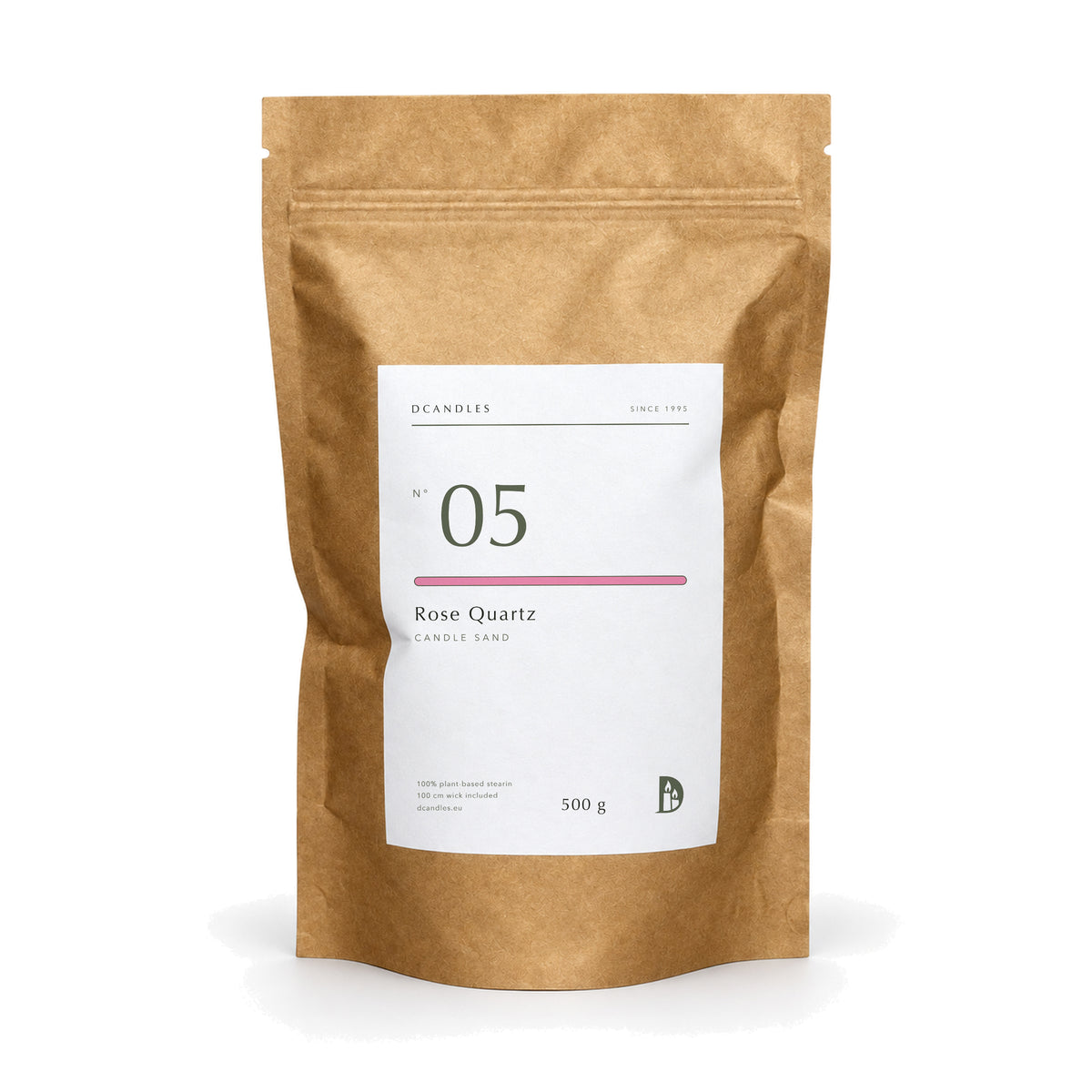 Candle sand N° 05 Rose Quartz, 500 g kraft bag