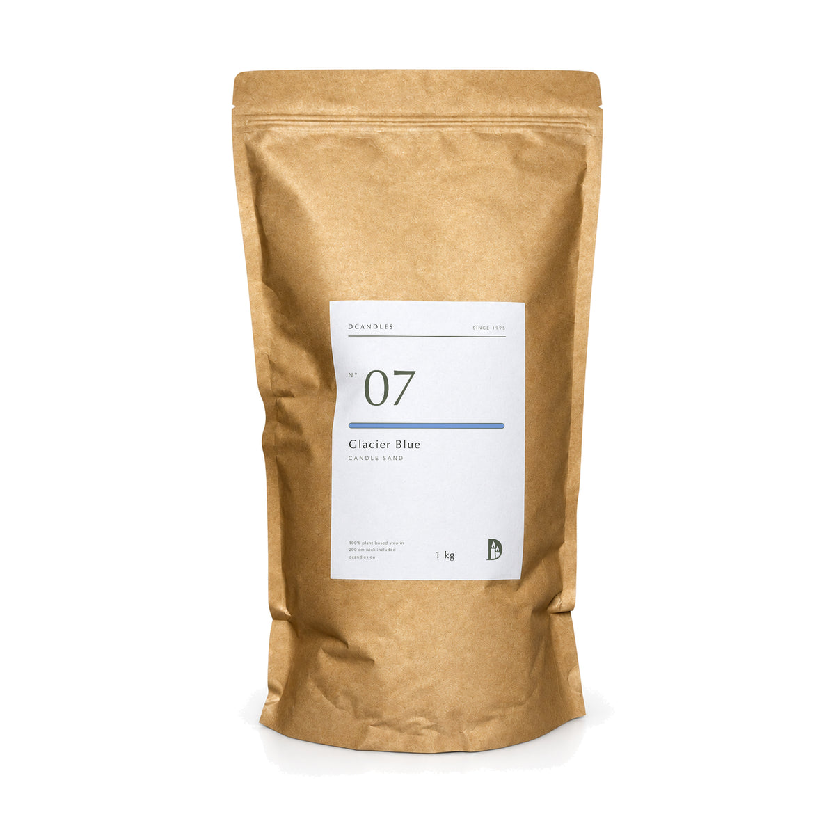 Kerzensand N° 07 Glacier Blue, Kraftbeutel 1 kg