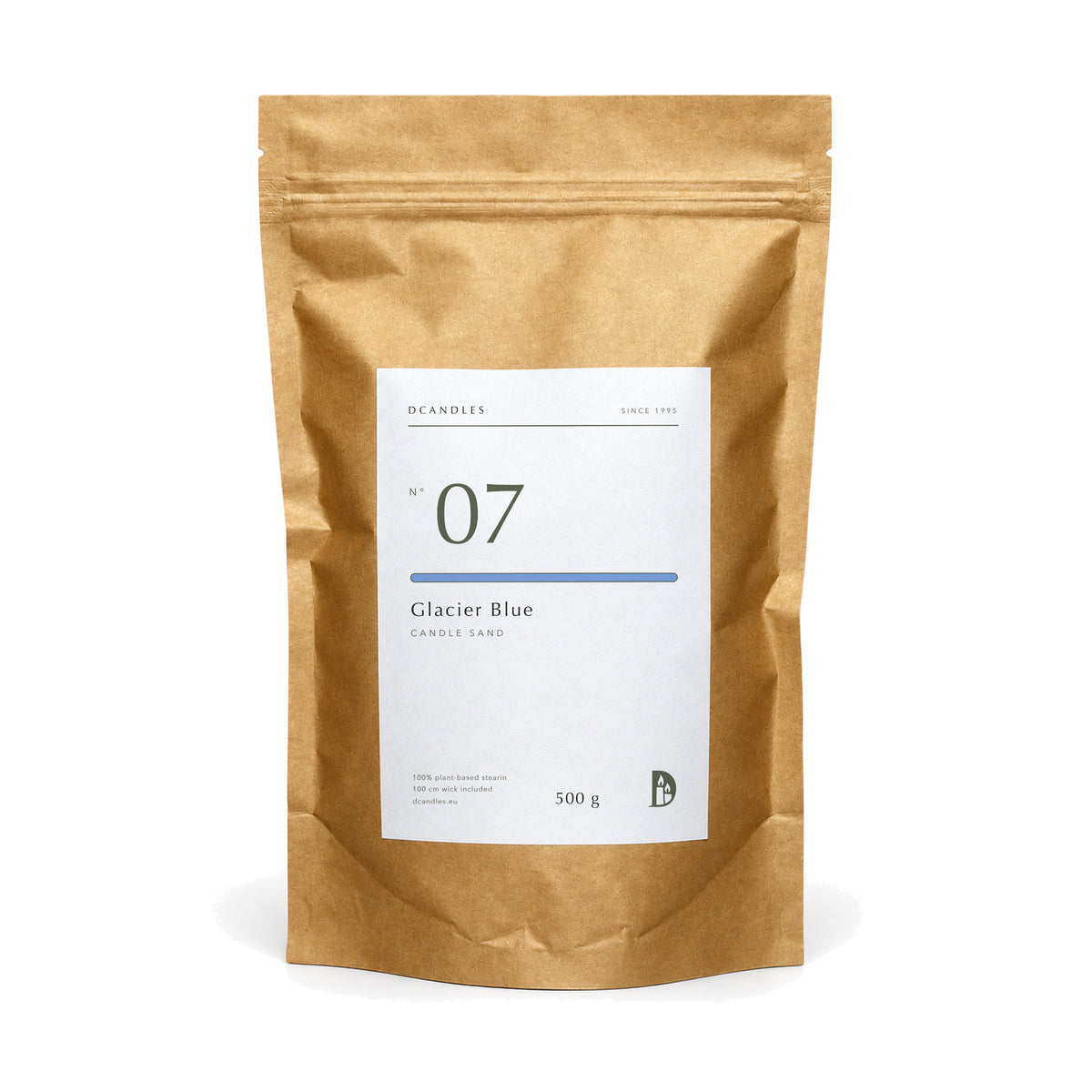 Kerzensand N° 07 Glacier Blue, Kraftbeutel 500 g
