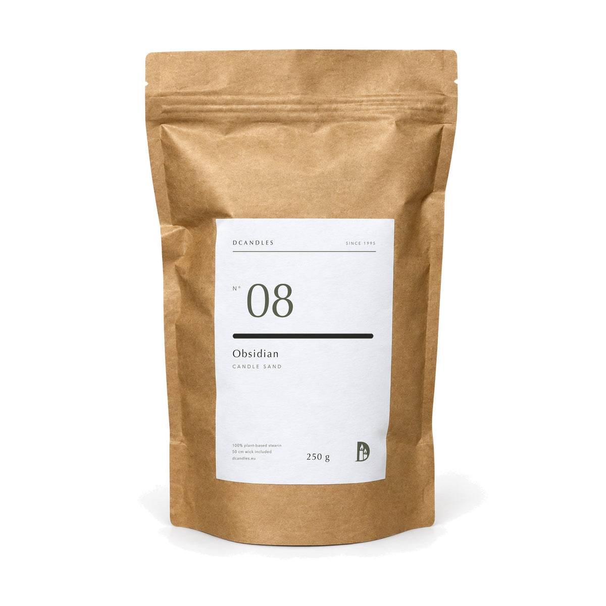 Kerzensand N° 08 Obsidian, Kraftbeutel 250 g