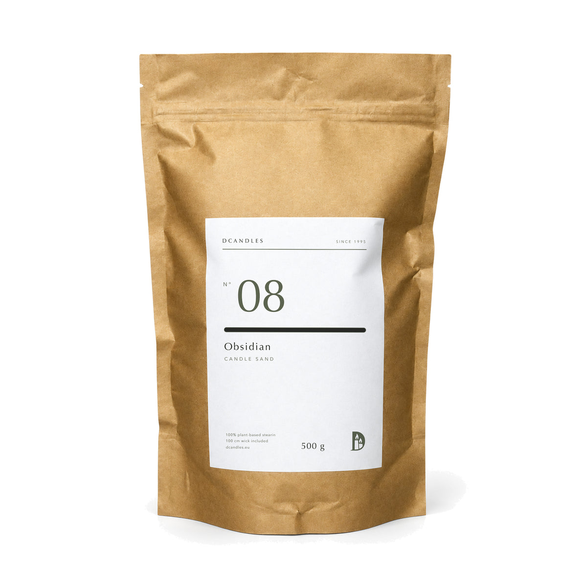 Kerzensand N° 08 Obsidian, Kraftbeutel 500 g